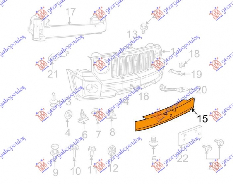 ABSORBER PREDNJEG BRANIKA