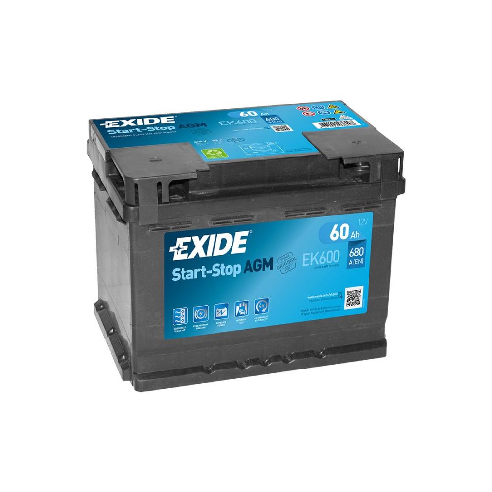 Akumulator EXIDE START- STOP AGM  60 Ah D+