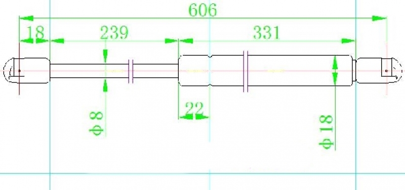 AMORTIZER GEPEK VRATA (606L-460N)