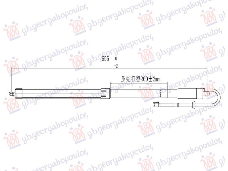 AMORTIZER GEPEK VRATA ELEKTRICNI