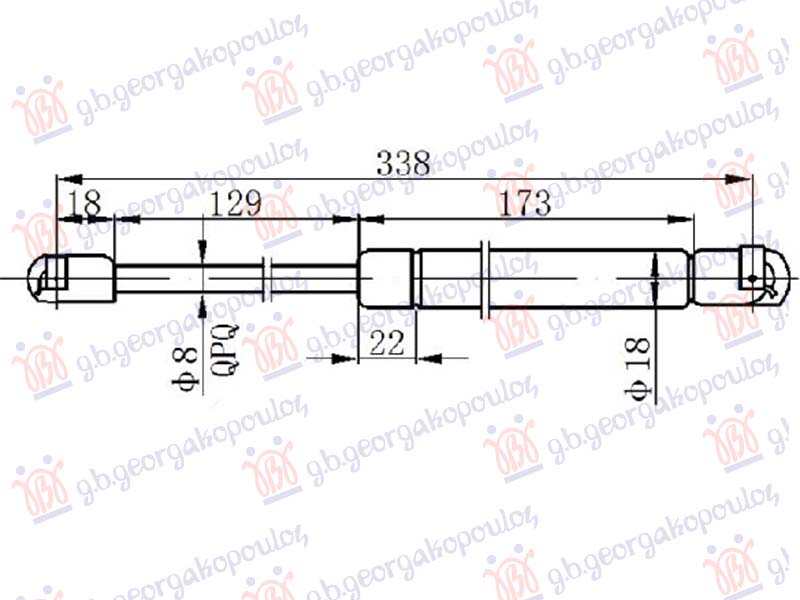 AMORTIZER HAUBE (338L-220N)