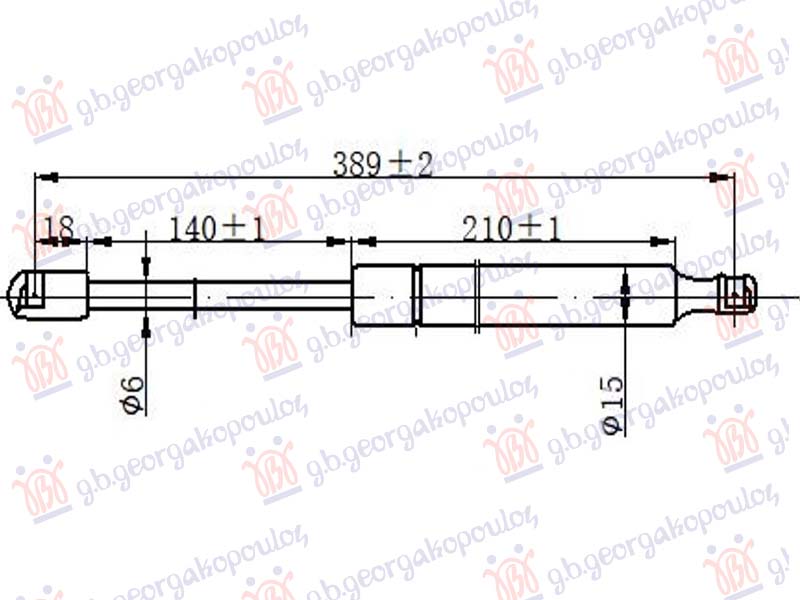 AMORTIZER HAUBE (389L-215N)