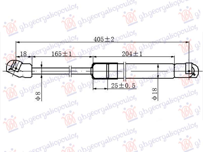 AMORTIZER HAUBE (405L-190N)