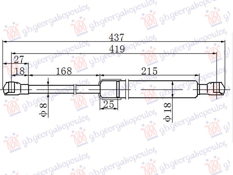 AMORTIZER HAUBE (419L-290N)