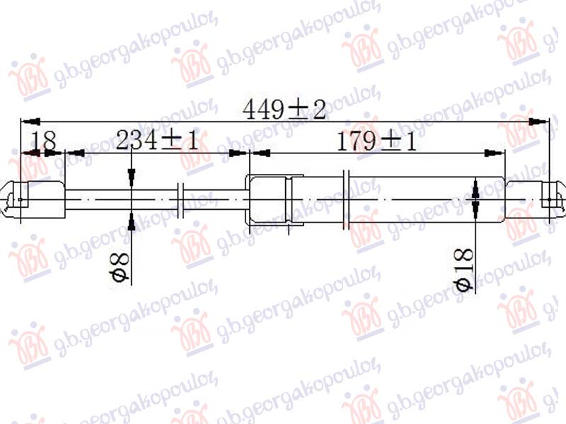 AMORTIZER HAUBE (450L-400N)