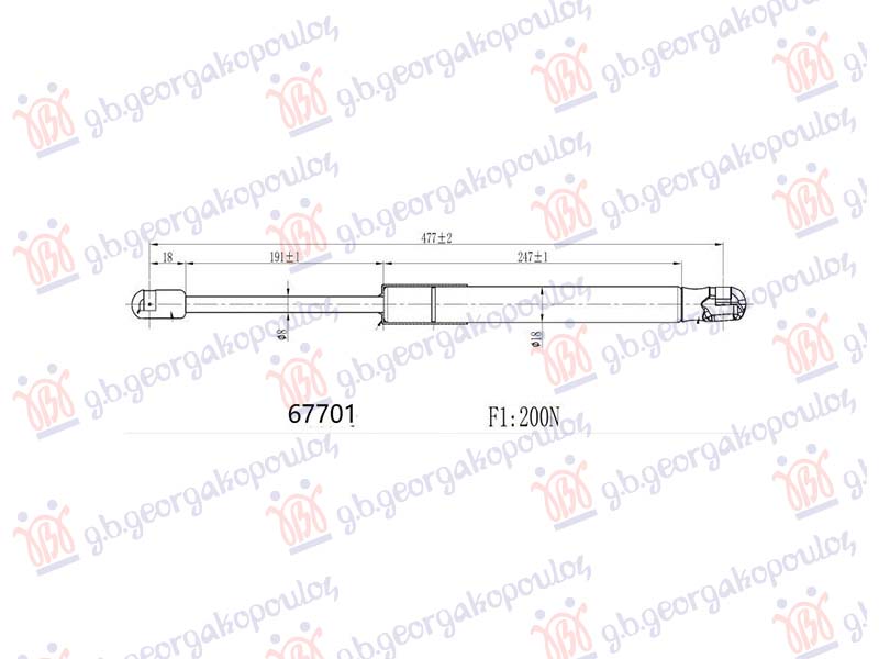 AMORTIZER HAUBE (477L-200N)