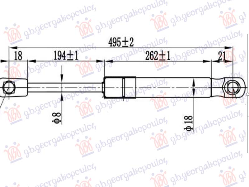 AMORTIZER HAUBE (495L-150N)