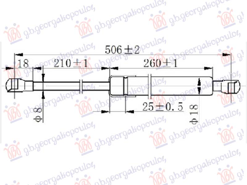 AMORTIZER HAUBE (506L-145N)