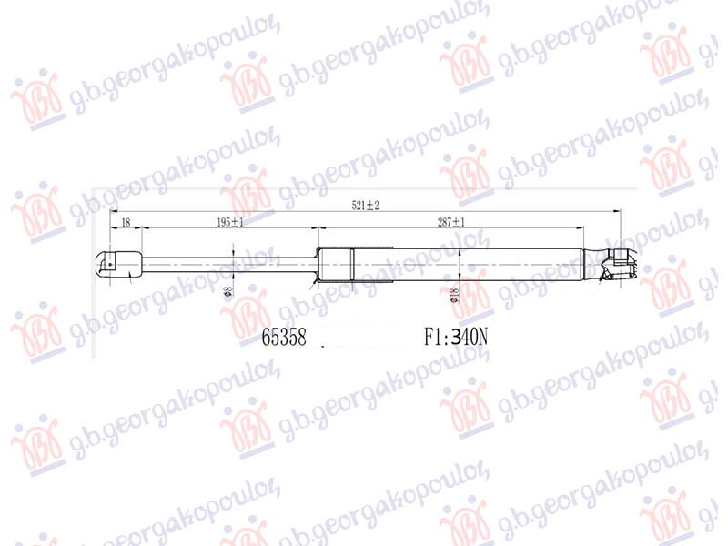 AMORTIZER HAUBE (522L-340N)