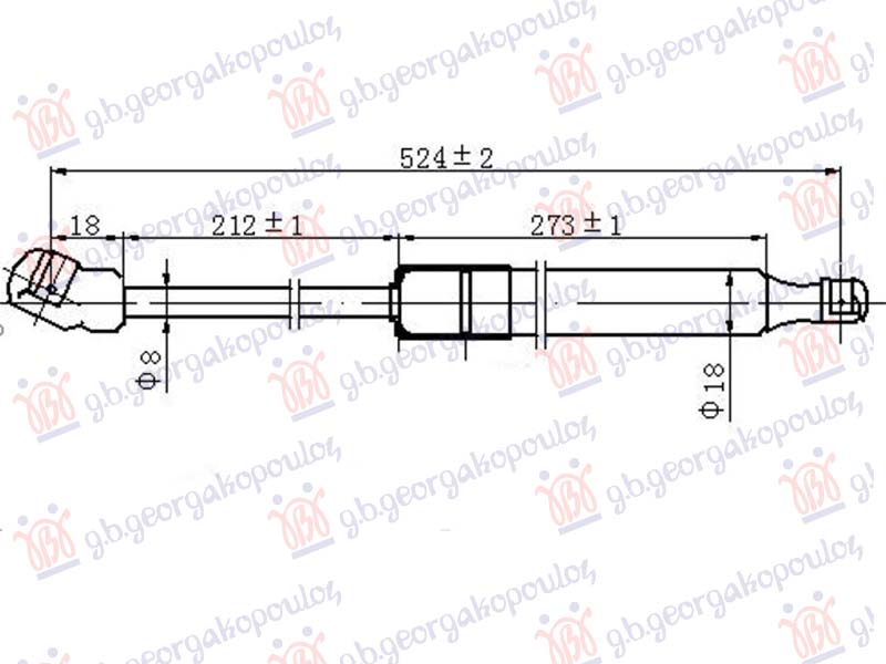 AMORTIZER HAUBE (525L-260N)