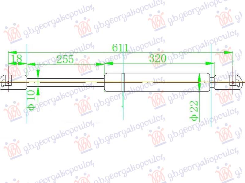 AMORTIZER HAUBE (609L-360N)