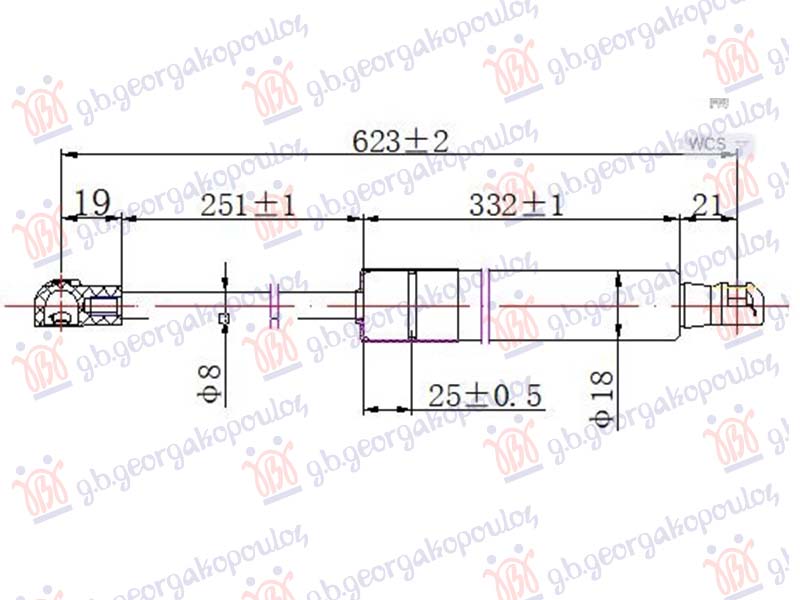 AMORTIZER HAUBE (623L-300N)