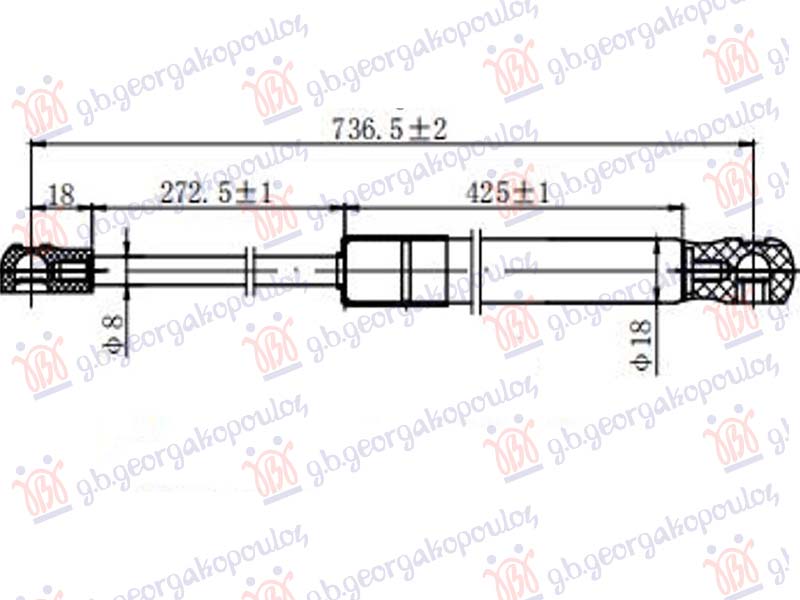 AMORTIZER HAUBE (736L-300N)