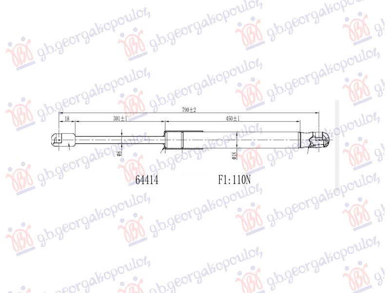 AMORTIZER HAUBE (790L-110N)