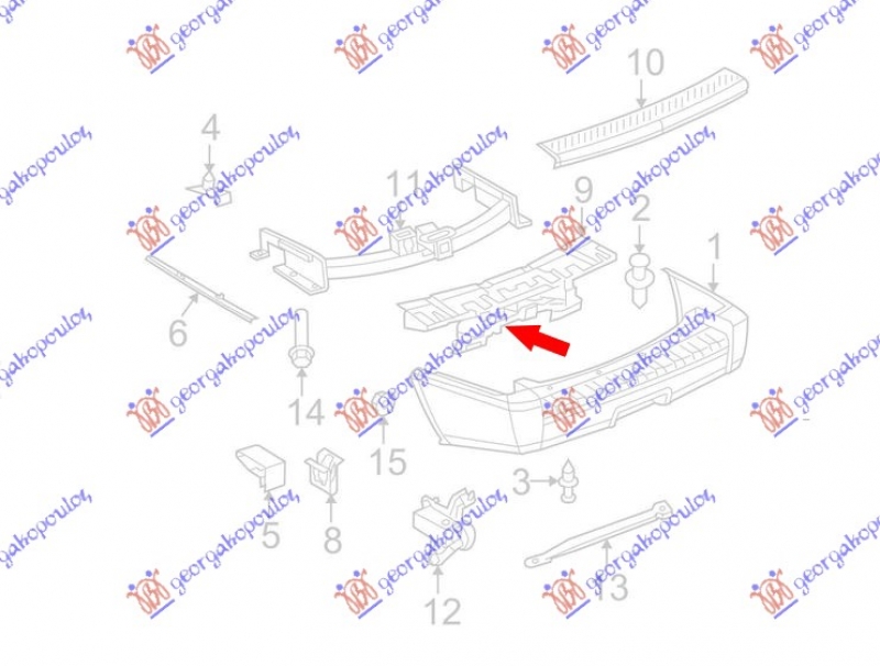 APSORBER ZADNJEG BRANIKA