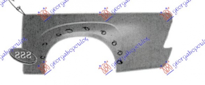 BOCNI LIM ZADNJI 2 VRATA (PRODUZENA KABINA) (OTVORI ZA RUB)