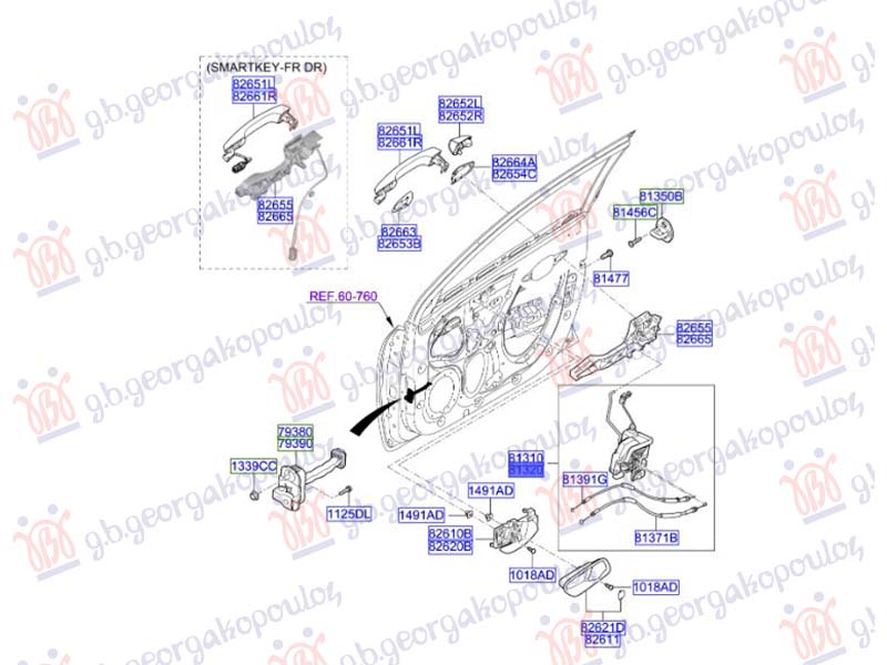 BRAVA PREDNJIH VRATA ELEKTRICNA (4 PIN)