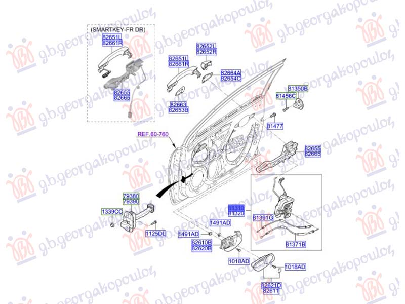 BRAVA PREDNJIH VRATA ELEKTRICNA (4 PIN)