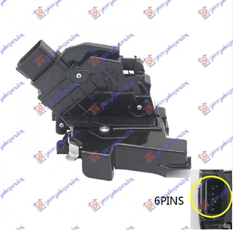 BRAVA PRED.VRATA CENTR. ZAKLJ.(6PIN)