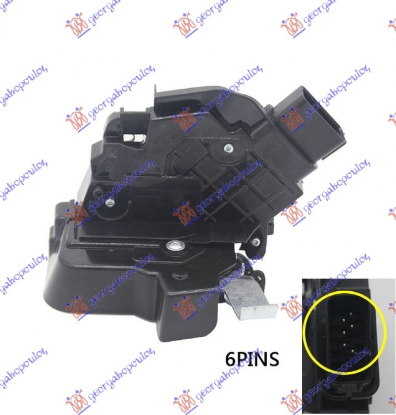 BRAVA ZADNJ. VRATA CENTR. ZAKLJ. (6PIN)