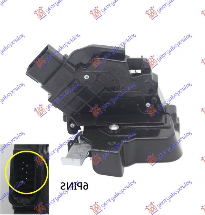 BRAVA ZADNJ. VRATA CENTR. ZAKLJ. (6PIN)