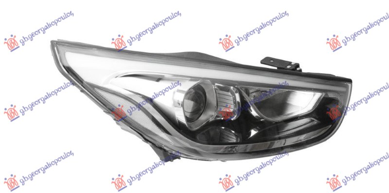 FAR ELEKTRICNI SA LED DNEVNIM SVETLOM (HROM LAJSNA) (DEPO)