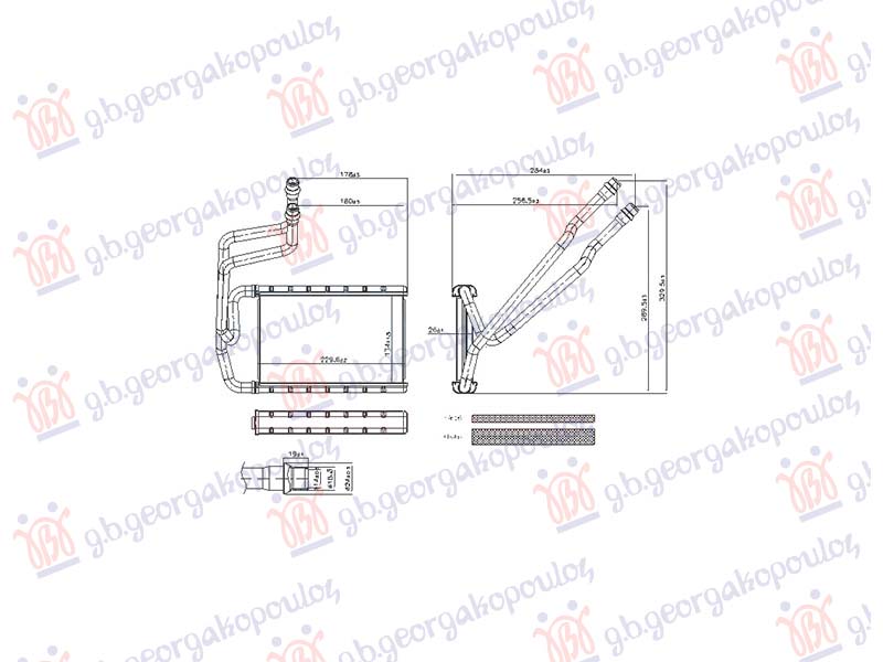 GREJAC KABINE 1.3/1.4/1.5/2.0 ZA SVE MODELE (MAN/AUTO) (133x256) (NISSENS)