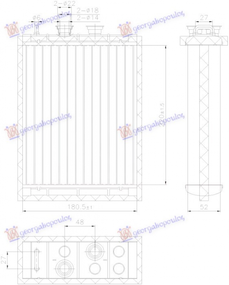 GREJAC KABINE +/-AC (220x181x52)