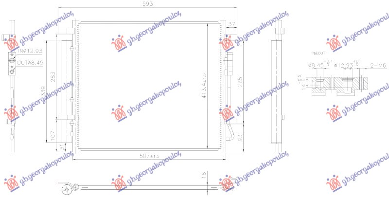 GREJAC KABINE (BR) (155x195x26) (NISSENS)