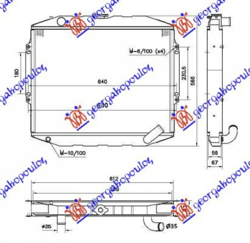 HL. 2.5TDi M/A +/-A/C(45x59.8x5.3)BAKAR