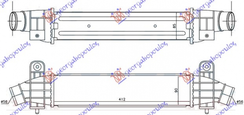 HLAD INTERC.2.0-2.2 TDCi-TDDi(41.2x91x85