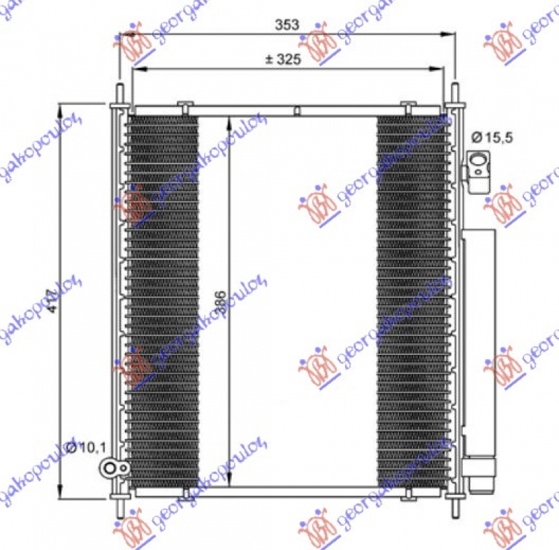 HLAD. KLIME 1.2-1.4 BEN -04 (325x395x16)