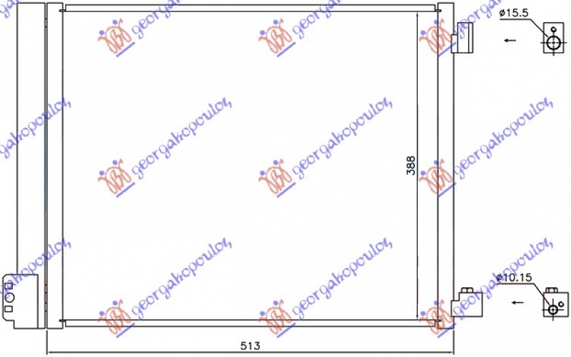 HLAD KLIME 1.2DIG-1.5i16V(51x38)(HR12DDR