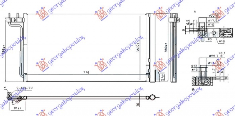 HLAD. KLIME 1.6-2.0 BEN-EL (718x384x16)