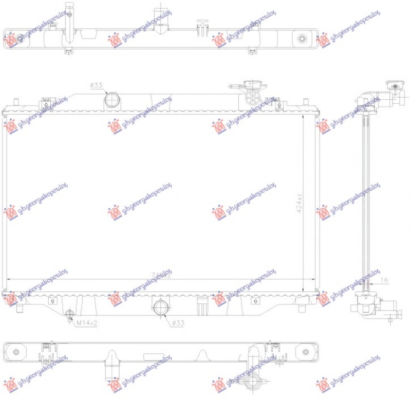 HLAD. MOT. 2.0-2.5 BEN (42.5x74) (KOYO)