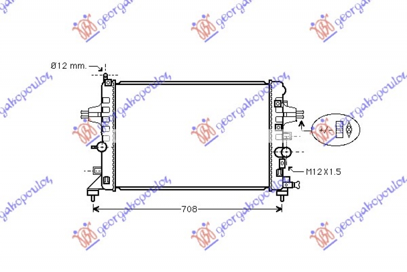 HLAD MOTORA 1.6CC 16V+/- A/C (60x37)
