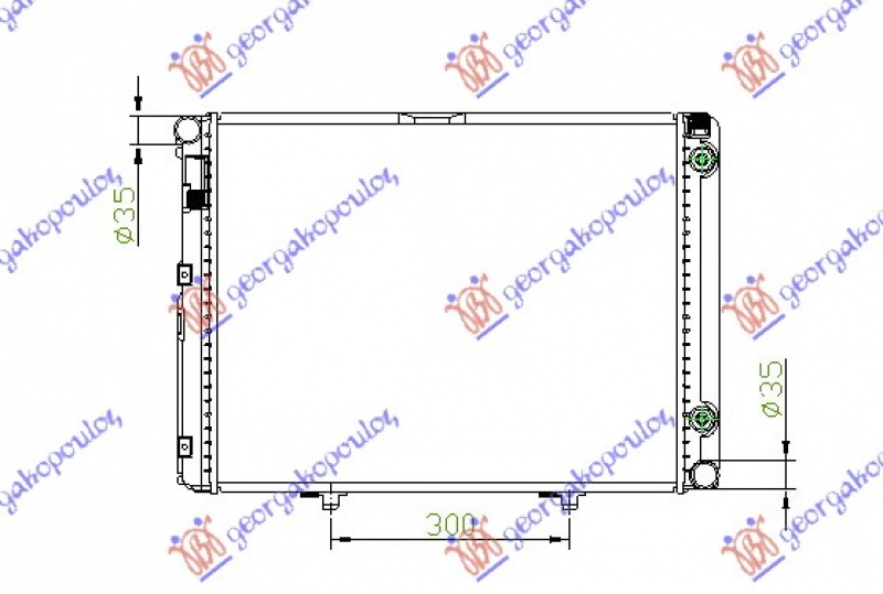 HLAD MOTORA 1.8-2.0-2.3BZ M/A+AC(57.5x45