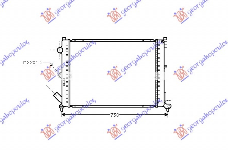 HLAD MOTORA 1.8-2.0 +/-A/C (63.4x43.8)
