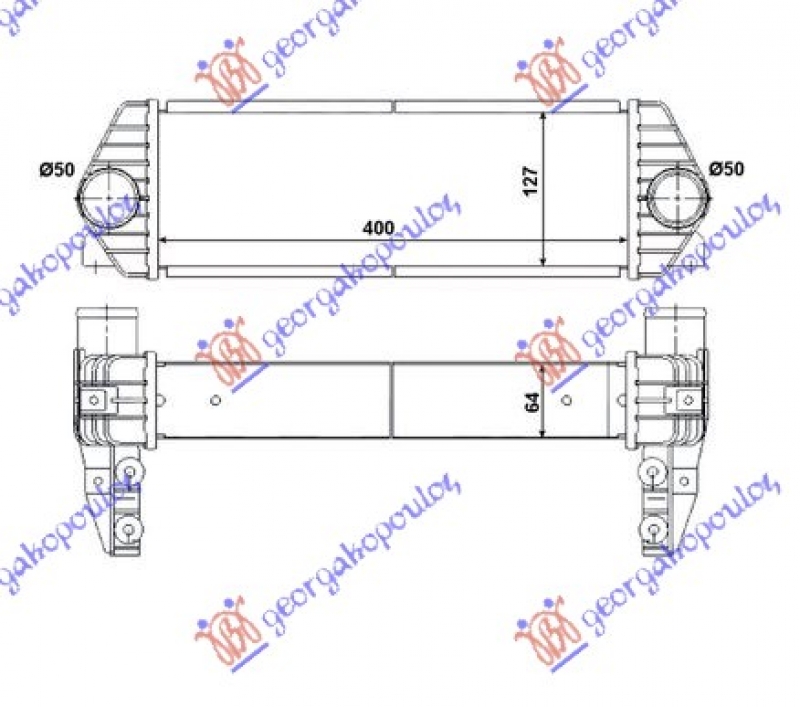 HLAD.INTERC.1.8 Di/TDCI DIZEL 07-