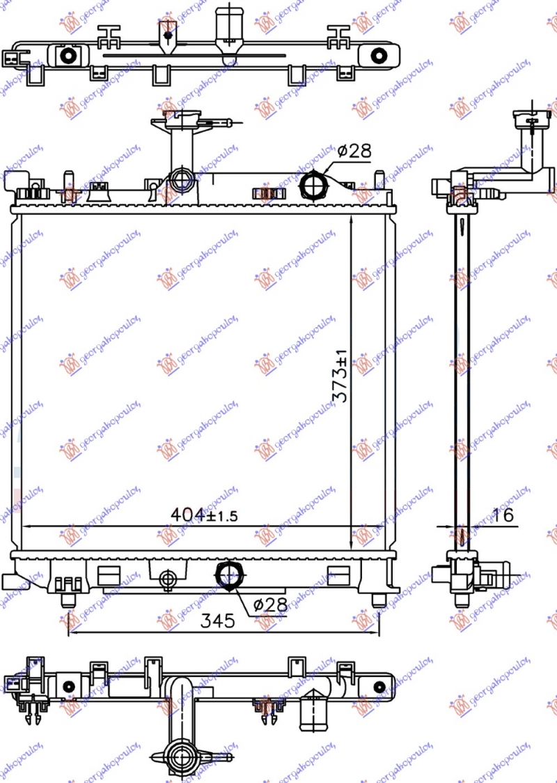 HLADNJAK 1.0 BENZIN (404x373x16)