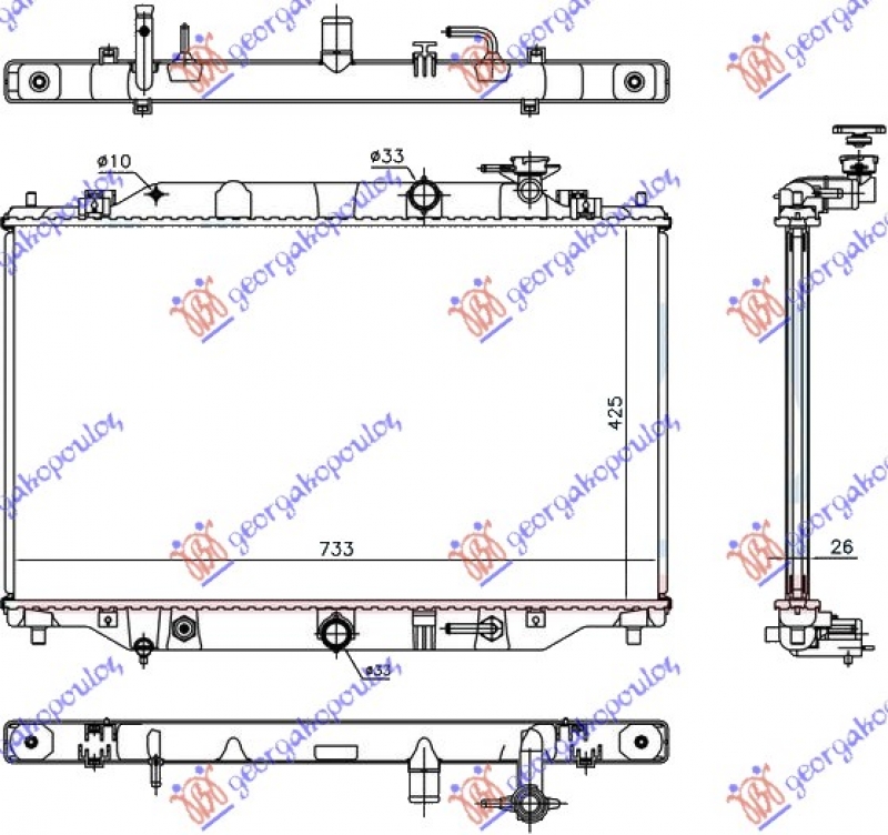 HLADNJAK 2.2 DIZ (72.8x42.5x27)M/A KOYO