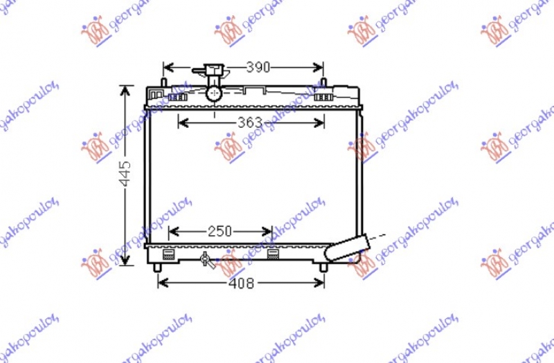 HLADNJAK BENZIN 1.33VVT-I(73/74KW)(09-11