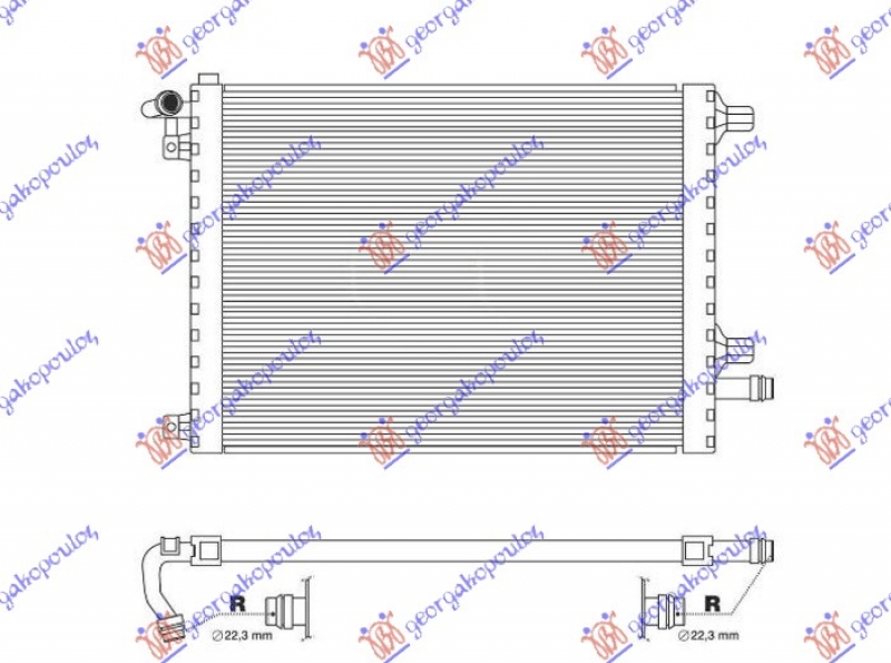 HLADNJAK DODATNI 2.0BEN TURBO 590x465x26