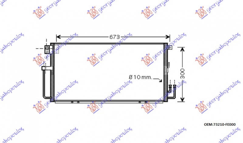 HLADNJAK KLIME 00-02 2.0 WRX(65x31x16)