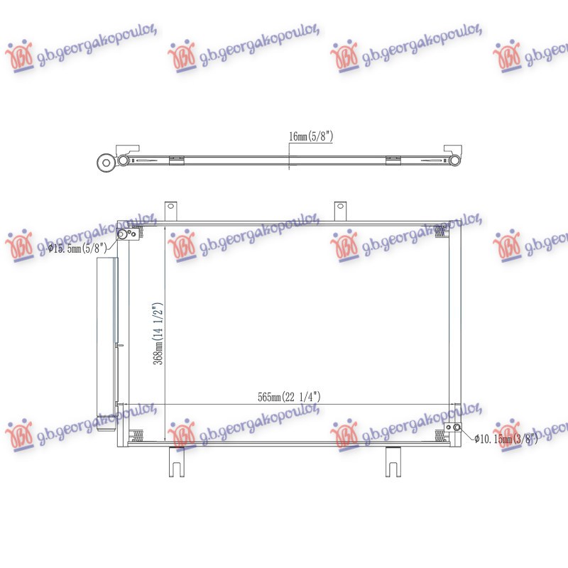 HLADNJAK KLIME 1.3 BENZIN (737x353x16)