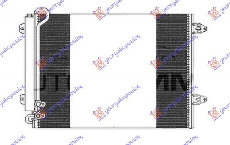 HLADNJAK KLIME 1.6 16v Fsi/2.0 FSi BENZIN - 1.6/1.9/2.0 TDi DIZEL (570x430x16) (NRF)