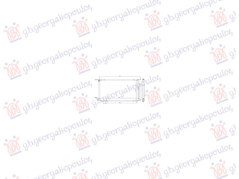 HLADNJAK KLIME 2.0/2.4 BENZIN (665x360x16) (NRF)