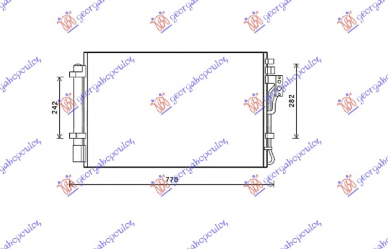 HLADNJAK KLIME 2.4 BENZIN (66.5x42.5)
