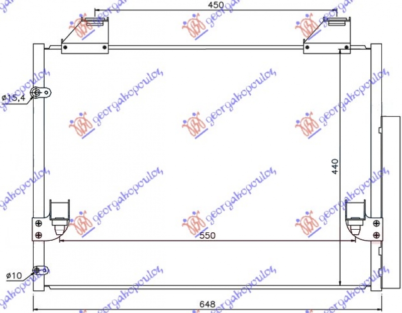 HLADNJAK KLIME 2.5-3.5 DIZ (600x440x16)