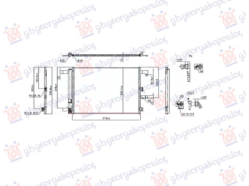 HLADNJAK KLIME 2.5 BENZIN (RS) (544x379) (NISSENS)